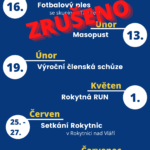 Ples a masopust zrušen, Výroční členská schůze 19. února